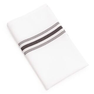 photo 1 serviettes de table bistro avec rayures noires x10