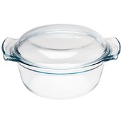 Cocotte ronde en verre pyrex 1,5l