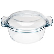 Cocotte ronde en verre pyrex 3,5l