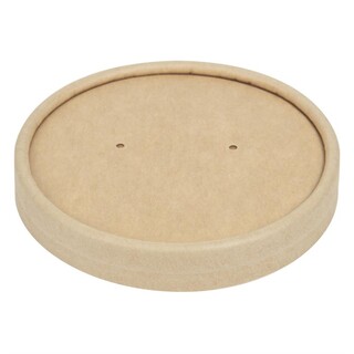 photo 2 couvercles pour bols à soupe kraft micro-ondables recyclables colpac 225ml et 350ml lot de 500