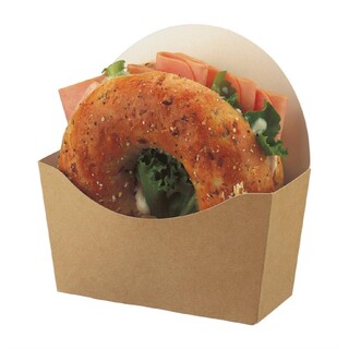 photo 1 etuis à bagel kraft compostables colpac lot de 1000