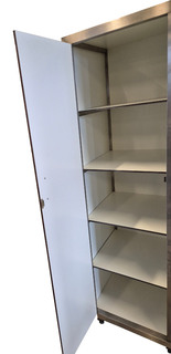 photo 2 armoire de porcelaine en acier inox 1 porte 5 niveaux 680