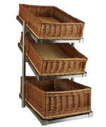 Photo 1 matériel référence 7013-2305: Corbeille à pain étagère 3 haut modèle etrier  incl. paniers