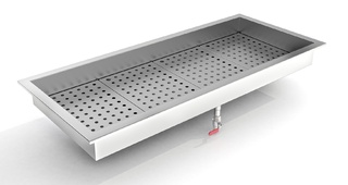 photo 1 bac à glace pilée intégré 4/1 gn