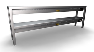 photo 2 étagère chauffante en céramique 2 niveaux 2000  12 heaters of 250w