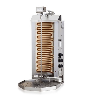 photo 1 gyros grill électrique moteur au-dessus 6 zones de chauffage