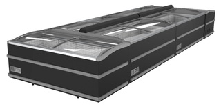photo 3 congélateur bahut noir pour supermarché tête de gondole  dégivrage automatique