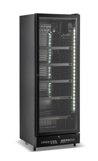 photo 1 réfrigérateur 1 porte en verre noir sve-450 bl