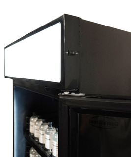 photo 6 réfrigérateur 1 porte en verre noir avec canopy sve-450 blc