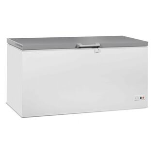 photo 1 congélateur coffre couvercle inox 572 l