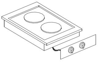 photo 1 cuisinière électrique 2 plaques