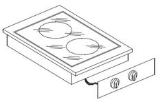 Photo 1 matériel référence 7266-0035: Cuisinière en céramique 2 zones