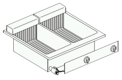 Photo 1 matériel référence 7266-0080: Friteuse électrique 2x10 l