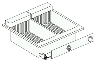 photo 1 friteuse électrique 2x10 l