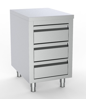 photo 1 table de travail avec 3 tiroirs 500