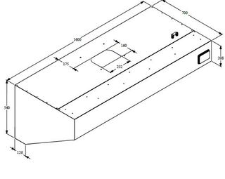 photo 3 hotte murale complète 1600 x 700 1350 m3/h