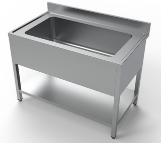 photo 1 plonge  1 grand bac de 960 mm – 1200 x 700 x 850h