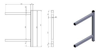 photo 2 console fixe double 300