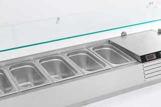 photo 2 vitrine réfrigérée 1/4 gn x 5