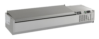 photo 1 vitrine réfrigérée couvercle en acier inox 1/4gn x 5