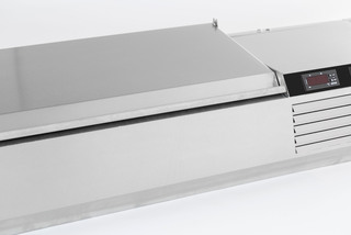 photo 4 vitrine réfrigérée couvercle en acier inox 1/3gn x 5