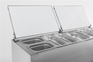 photo 5 saladette 2 portes 6x1/3gn récipient