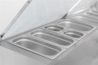 photo 5 saladette 3 portes 8x1/3gn récipient