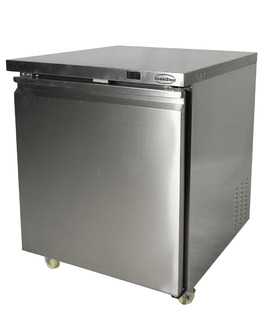 photo 2 réfrigérateur/congélateur en acier inox commutable 1 porte
