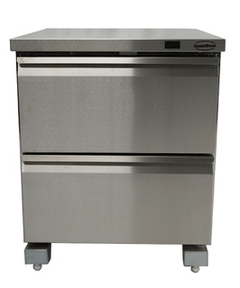 photo 3 réfrigérateur/congélateur en acier inox commutable 2 tiroir