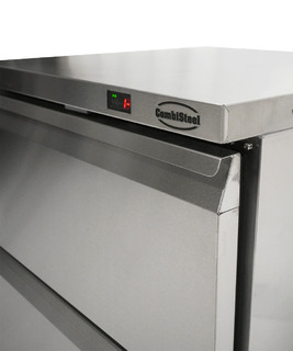 photo 7 réfrigérateur/congélateur en acier inox commutable 2 tiroir