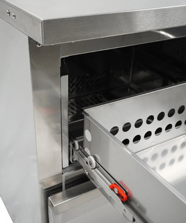 photo 8 réfrigérateur/congélateur en acier inox commutable 2 tiroir
