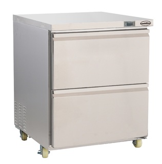 photo 1 réfrigérateur/congélateur en acier inox commutable 2 tiroir