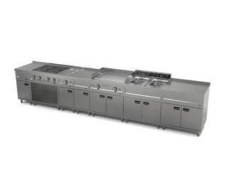 photo 4 friteuse électriques 2x12l 2x6kw