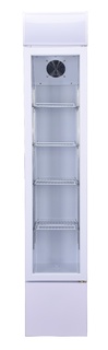 photo 2 réfrigérateur porte en verre étroit