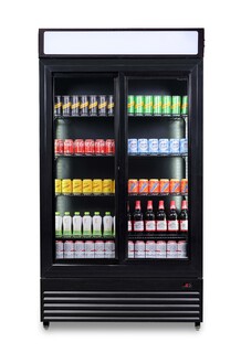 photo 4 réfrigérateur avec portes coulissantes en verres bez-780 sl noir
