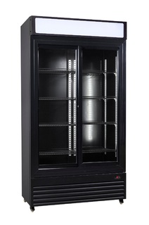photo 1 réfrigérateur avec portes coulissantes en verres bez-780 sl noir