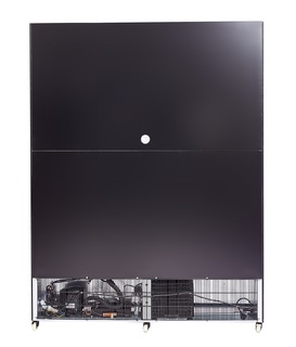 photo 5 réfrigérateur 3 portes en verre noir nap-1200 ht - avec porte chauffante