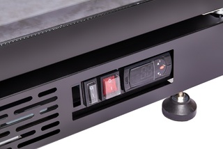 photo 6 réfrigérateur 3 portes en verre noir nap-1200 ht - avec porte chauffante
