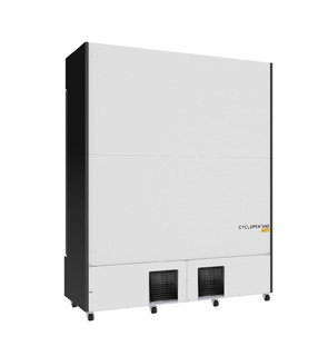 photo 3 réfrigérateur 3 portes en verre noir fcu-1200 bl