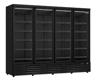 photo 1 réfrigérateur 4 portes en verre noir jde-2025r bl