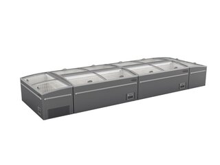 photo 2 congélateur bahut pour supermarché gris 2500 dégivrage automatique *transport sur demande*