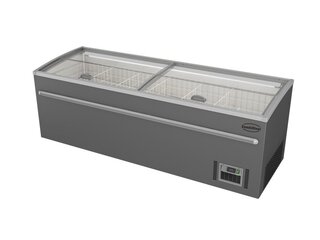 photo 1 congélateur bahut pour supermarché gris 2500 dégivrage automatique *transport sur demande*