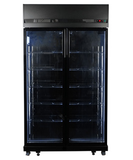 photo 5 réfrigérateur 2 portes en verre noir irm-770 bl