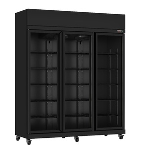 photo 1 réfrigérateur 3 portes en verre irm-1180r bl