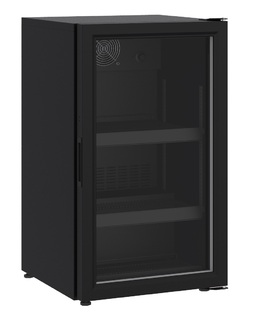 photo 1 réfrigérateur posable porte en verre 136l noir
