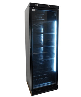 photo 6 réfrigérateur 1 porte en verre 382l noir sans canopy