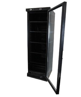 photo 8 réfrigérateur 1 porte en verre 382l noir sans canopy
