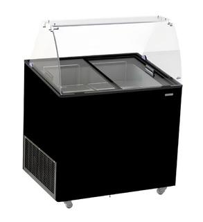 photo 1 vitrine à creme glacée corsica noir 6x5 ltr