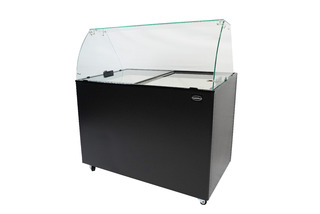 photo 8 vitrine à creme glacée java noir 8x5 ltr