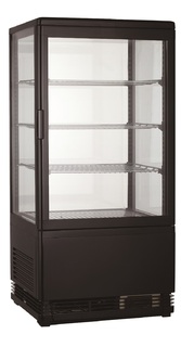 photo 1 vitrine réfrigératée 78l noir